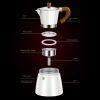 One Two Cups Moka Pot Espresso Coffee Maker 3 Cup 150ml with Heater - WY-03E