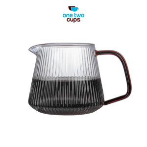 One Two Cups Coffee Server V60 Drip Pour Over Borosilicate Glass - SPA865