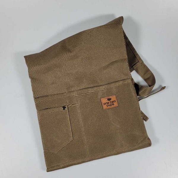 One Two Cups Celemek Masak Apron Dapur Canvas Strap Kancing - AGD01