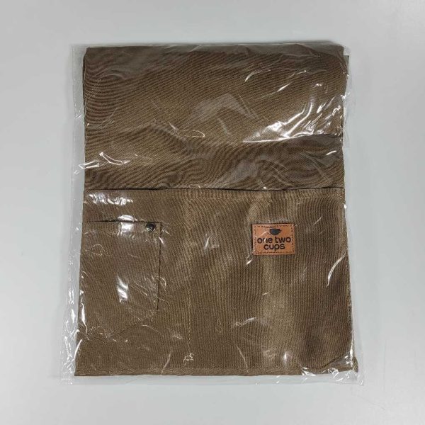 One Two Cups Celemek Masak Apron Dapur Canvas Strap Kancing - AGD01