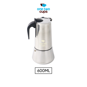 One Two Cups Moka Pot Espresso Coffee Maker Stovetop 12 Cup - Z21-600ml