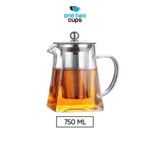 One Two Cups Teko Pitcher Teh Chinese Teapot Maker Glass - TP-761 750 ML
