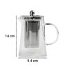 One Two Cups Teko Pitcher Teh Chinese Teapot Maker Glass - TP-761 750 ML