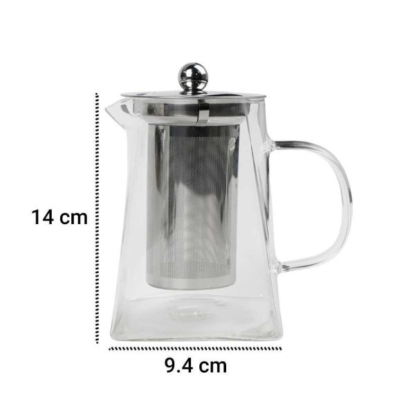 One Two Cups Teko Pitcher Teh Chinese Teapot Maker Glass - TP-761 750 ML