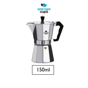 One Two Cups Espresso Coffee Maker Moka Pot Teko Filter 150ml