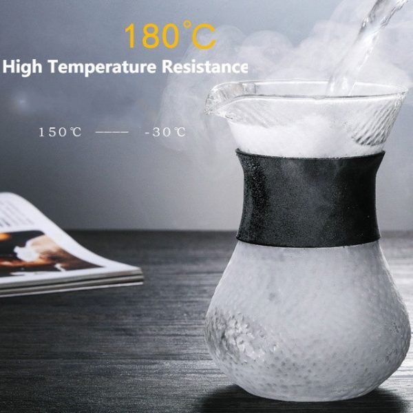 One Two Cups Coffee Maker Pot V60 Drip Kettle with Filter 200ml