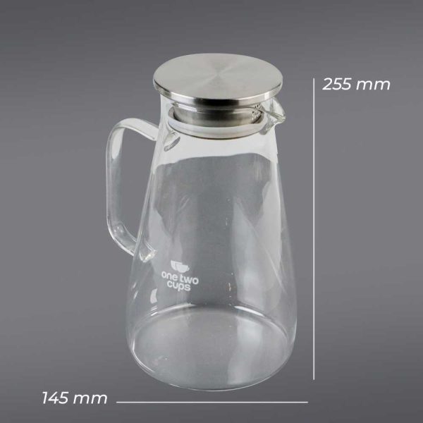 One Two Cups Teko Pitcher Teh Chinese Teapot Maker Glass 2.2 L - SL330