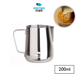 One Two Cups Gelas Milk Jug Kopi Espresso Latte Art 200ml - J068