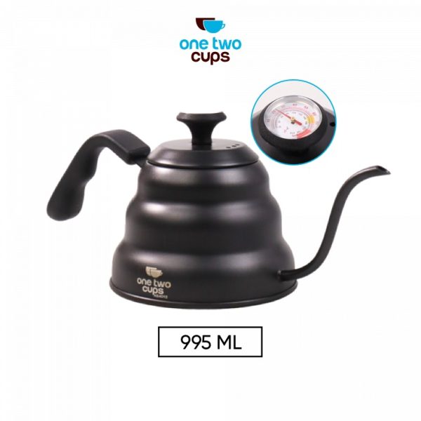 One Two Cups Coffee Maker Pot Kettle Teko Barista Thermostat 955 ML - KE4012