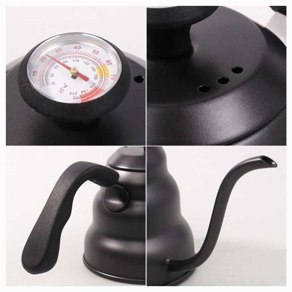 One Two Cups Coffee Maker Pot Kettle Teko Barista Thermostat 955 ML - KE4012