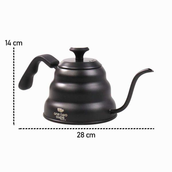 One Two Cups Coffee Maker Pot Kettle Teko Barista Thermostat 955 ML - KE4012