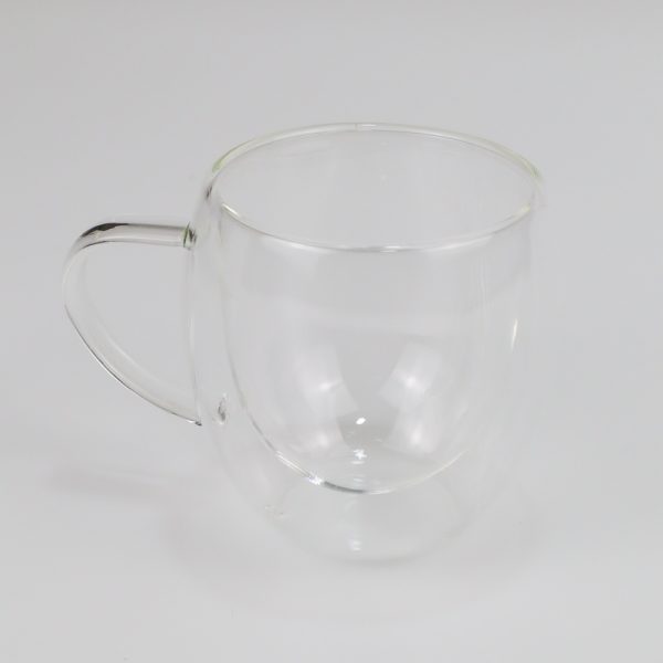 One Two Cups Cangkir Kopi Anti Panas Double-Wall Glass Round 160ml