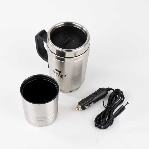 One Two Cups Gelas Pemanas Mobil Car Heating Cup 12V 350+150ML - EST350