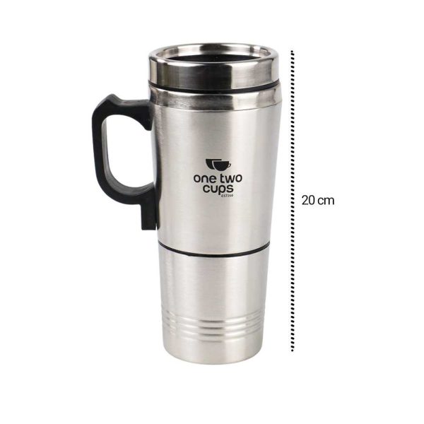 One Two Cups Gelas Pemanas Mobil Car Heating Cup 12V 350+150ML - EST350