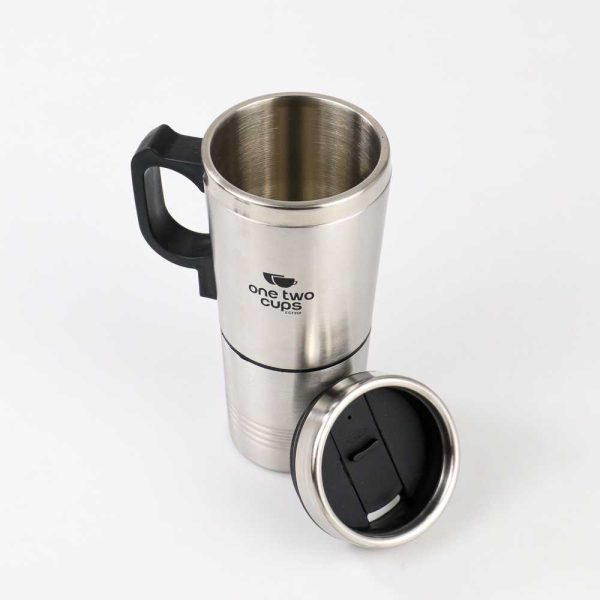 One Two Cups Gelas Pemanas Mobil Car Heating Cup 12V 350+150ML - EST350