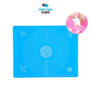 One Two Cups Mat Alas Adonan Kue Fondant Silikon - JJ3873 - Blue