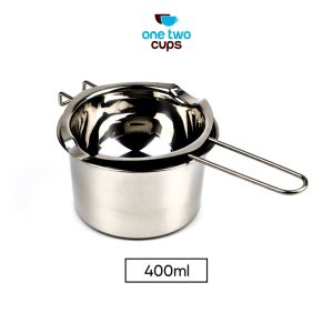 One Two Cups Melting Pot Panci Leleh Keju Coklat 2PCS 400 ml