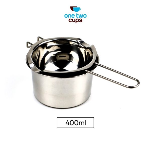 One Two Cups Melting Pot Panci Leleh Keju Coklat 2PCS 400 ml