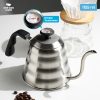 One Two Cups Coffee Maker Pot Drip Kettle Teko Barista with Thermometer - 1155ml