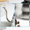 One Two Cups Coffee Maker Pot Drip Kettle Teko Barista with Thermometer - 1155ml