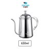 One Two Cups Coffee Maker Pot Drip Kettle Teko Barista Kopi 650ml - HS4011 - Silver