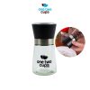 One Two Cups Manual Glass Pepper Grinder - M15996 - Black