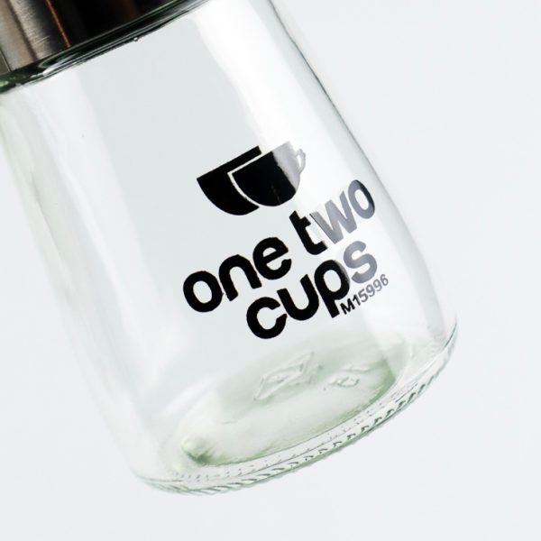 One Two Cups Manual Glass Pepper Grinder - M15996 - Black