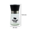 One Two Cups Manual Glass Pepper Grinder - M15996 - Black