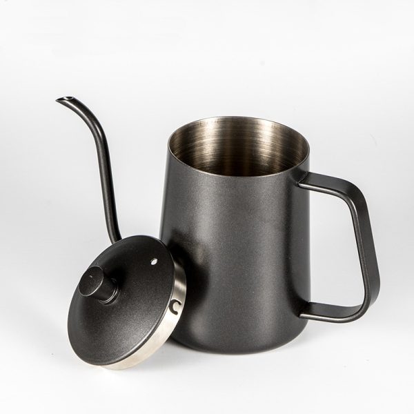 One Two Cups Coffee Maker Pot Long Mouth Drip Teko Kopi Barista 600ml