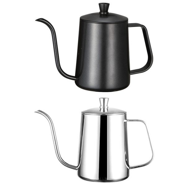 One Two Cups Coffee Maker Pot Long Mouth Drip Teko Kopi Barista 600ml