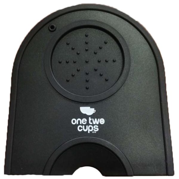 One Two Cups Silicone Holder Mat Tamper Kopi Espresso Barista - Black