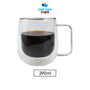 One Two Cups Gelas Cangkir Kopi Anti Panas Double-Wall Round 290ml