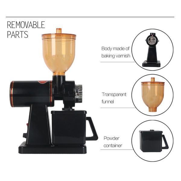 One Two Cups Penggiling Kopi Electric Coffee Grinder - 600N - Black