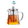 One Two Cups Teko Pitcher Teh Chinese Teapot Maker Borosilicate Glass 550ml - TP-761 - Transparent