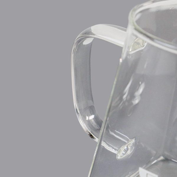 One Two Cups Teko Pitcher Teh Chinese Teapot Maker Borosilicate Glass 550ml - TP-761 - Transparent