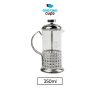 One Two Cups French Press Coffee Maker Pot Grid Pattern 350ml