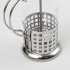 One Two Cups French Press Coffee Maker Pot Grid Pattern 350ml