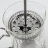 One Two Cups French Press Coffee Maker Pot Grid Pattern 350ml