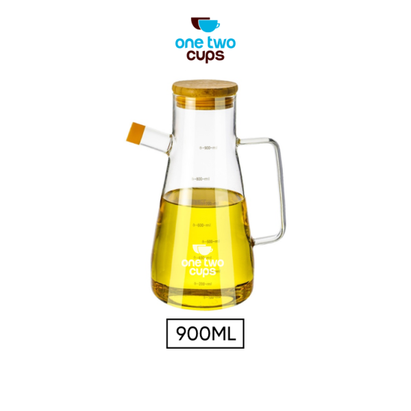 One Two Cups Botol Minyak Borosilicate Glass Oil Pot 900ml