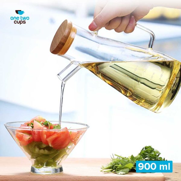 One Two Cups Botol Minyak Borosilicate Glass Oil Pot 900ml