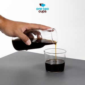 One Two Cups Gelas Cangkir Tea Coffee Sereal Desain 2 in 1 Glass Small 360 ml