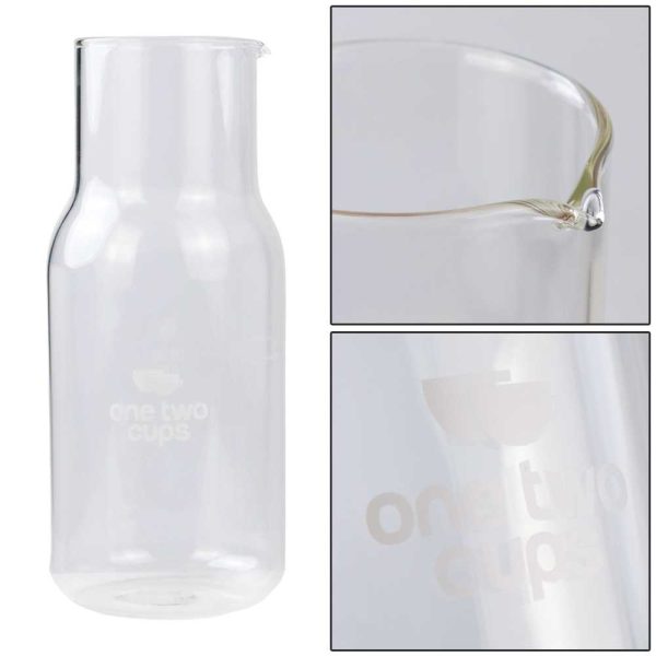 One Two Cups Gelas Cangkir Tea Coffee Sereal Desain 2 in 1 Glass Small 360 ml