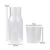 One Two Cups Gelas Cangkir Tea Coffee Sereal Desain 2 in 1 Glass Small 360 ml