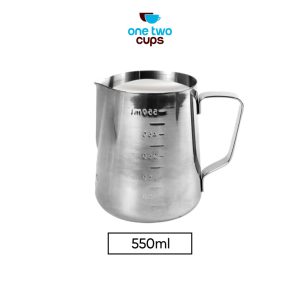 One Two Cups Gelas Pitcher Kopi Espresso Latte Art Stainless Steel 600ml