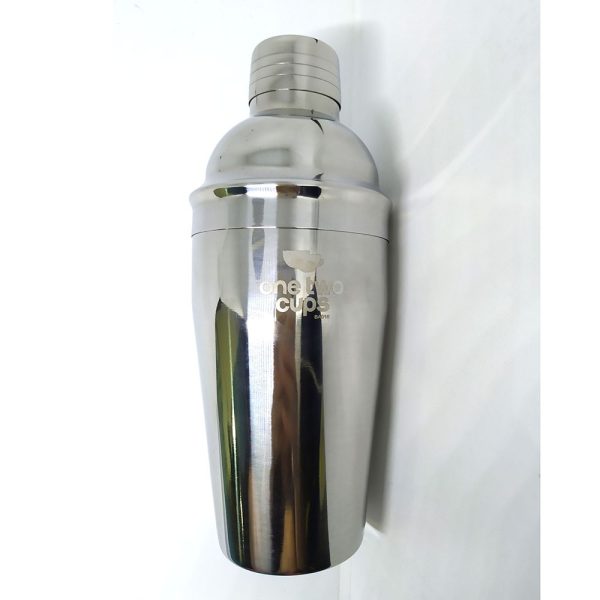 One Two Cups 6 in 1 Bartender Drink Bar Set Cocktail Shaker Stainless Steel 550ml - BA016 - Silver