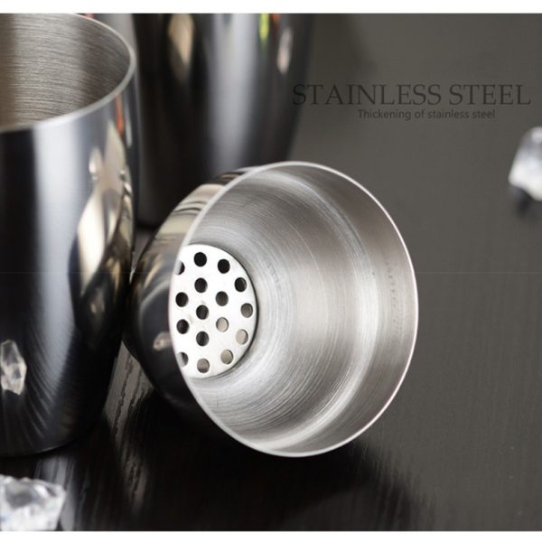 One Two Cups 6 in 1 Bartender Drink Bar Set Cocktail Shaker Stainless Steel 550ml - BA016 - Silver