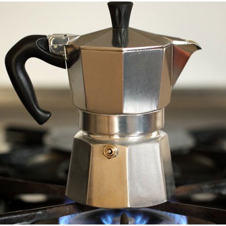 One Two Cups Espresso Coffee Maker Moka Pot Teko 100ml 2 Cup - JF112