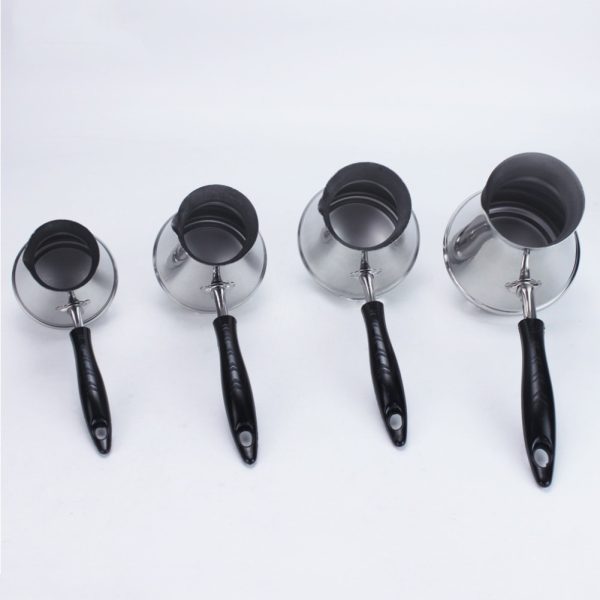 One Two Cups Gelas Kopi Espresso Latte Art Stainless Steel 650ml - DF-4010 - Silver