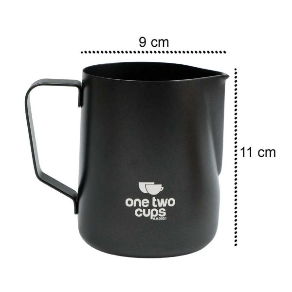 One Two Cups Gelas Milk Jug Kopi Espresso Latte Art Stainless - AA0051