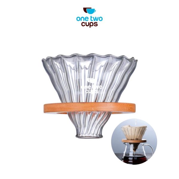 One Two Cups Filter Penyaring Kopi V60 Glass Cone
